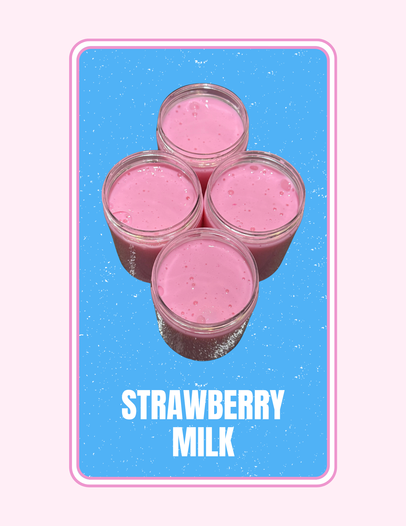 Strawberry milk 6oz slime