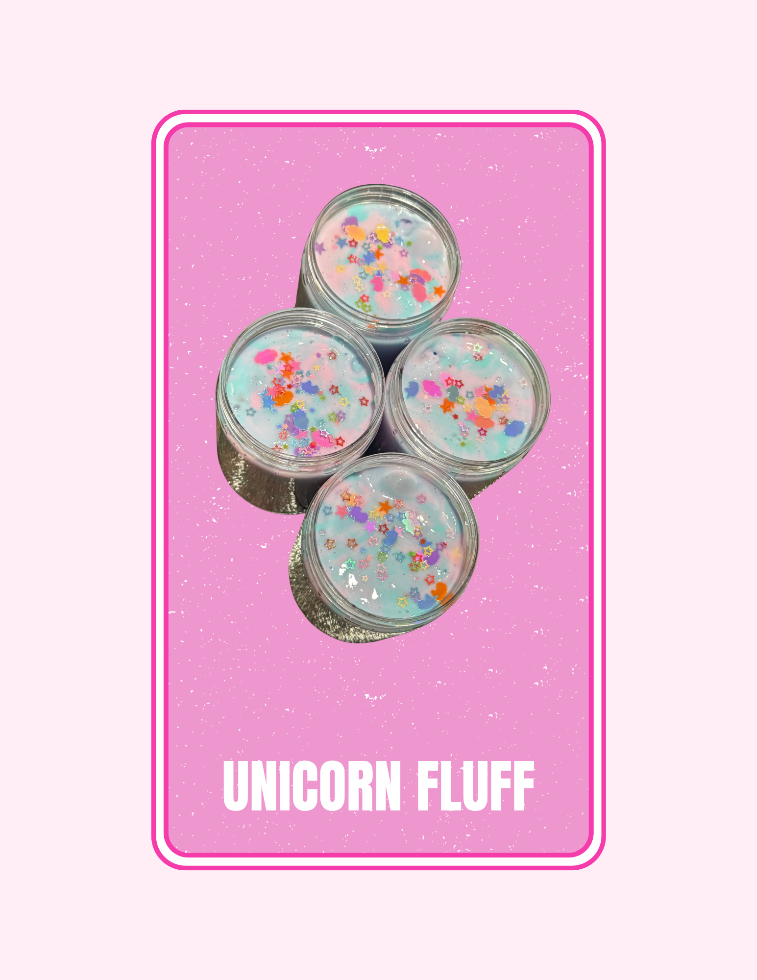 Unicorn fluff 6oz slime